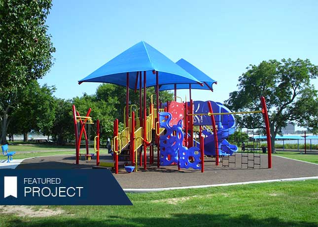 Commercial playground by Kraftsman in Clearlake, TX