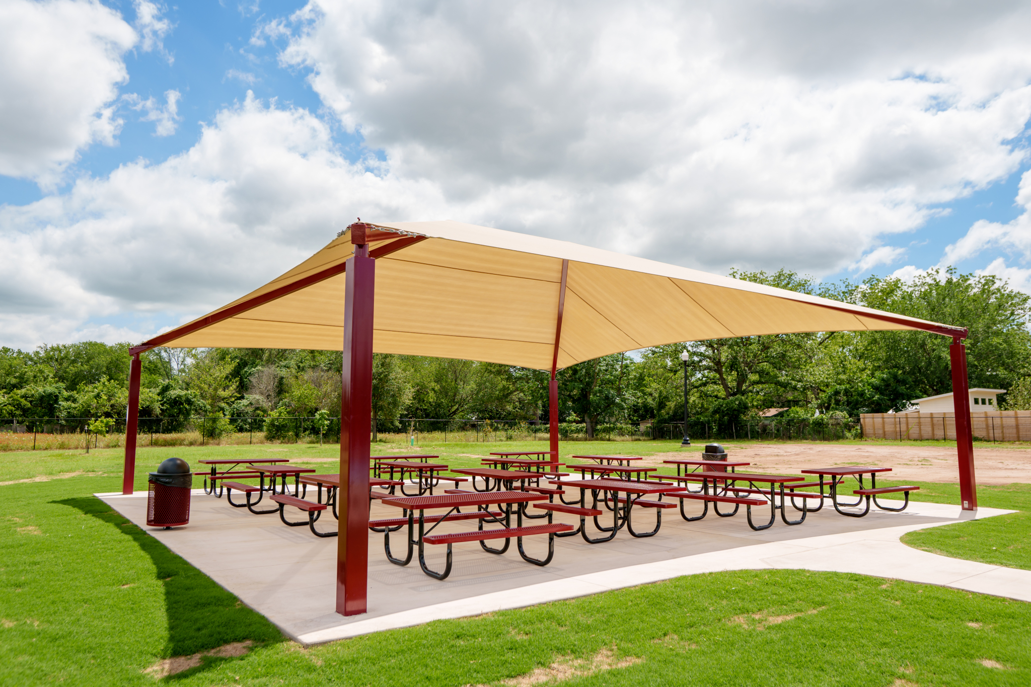 Minerva-Degado Inclusive Playground Shaded Tables
