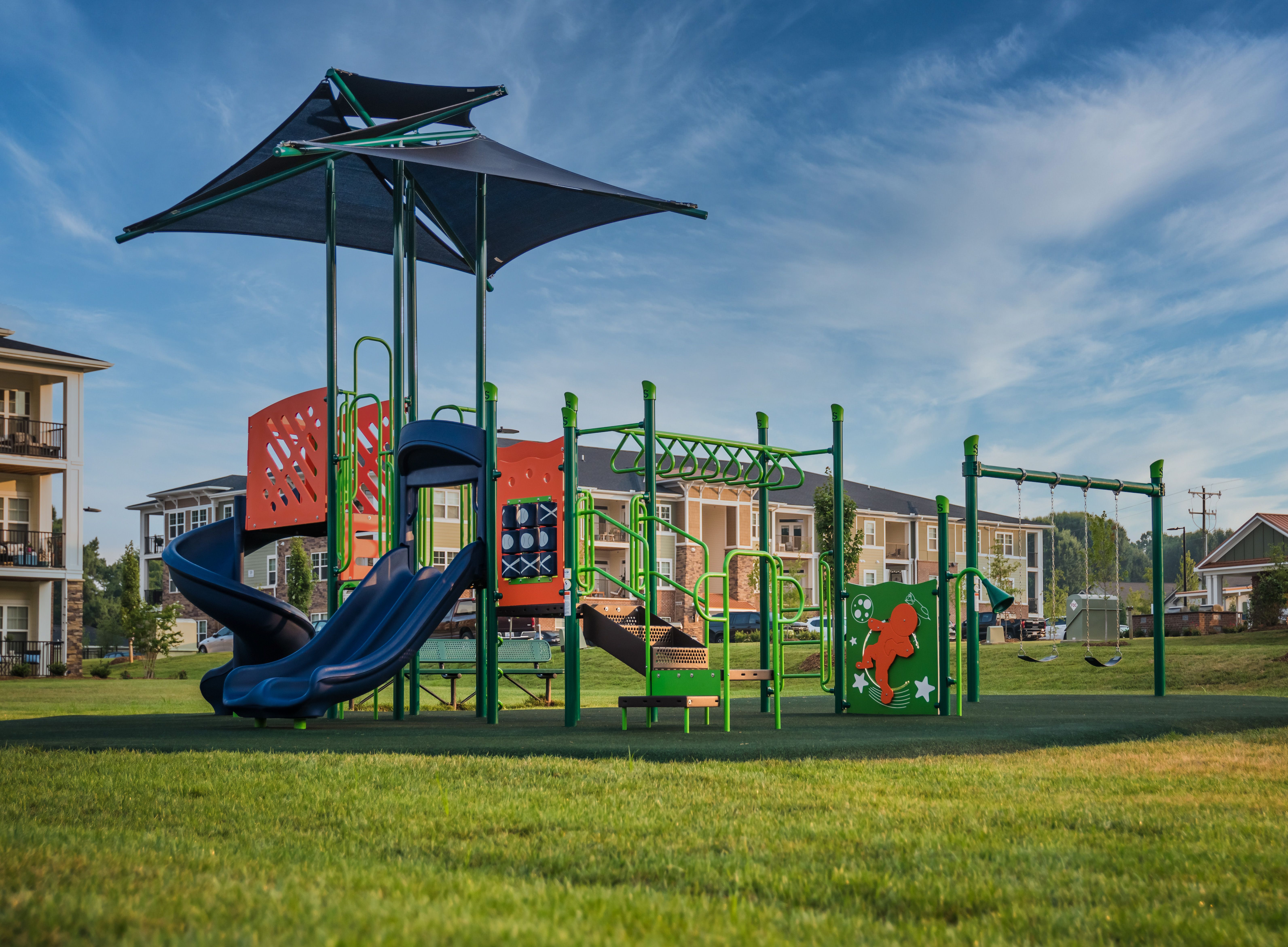 Playground at Apartment Building