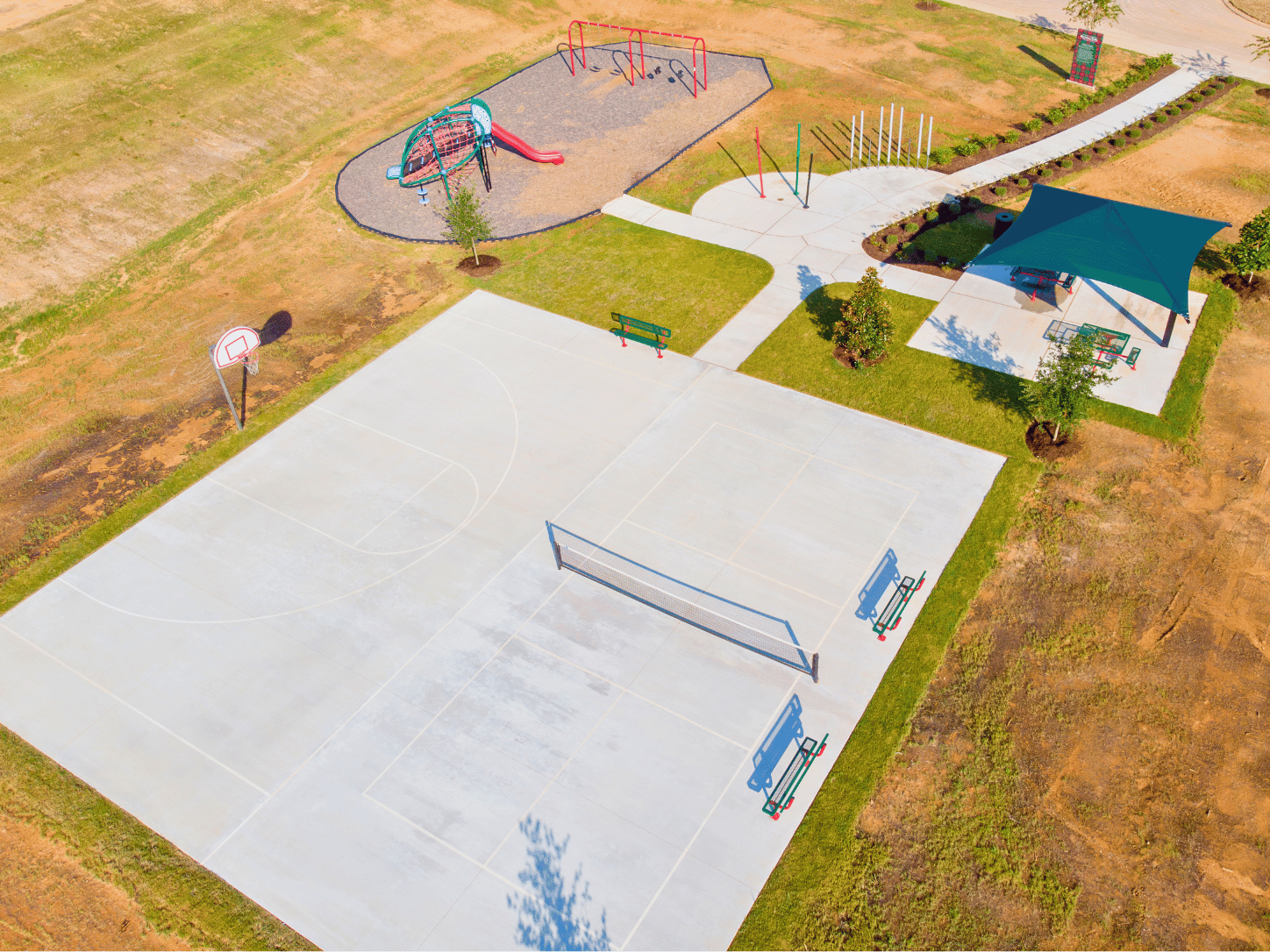 McCrorey Trails Pickleball and Half Basketball court