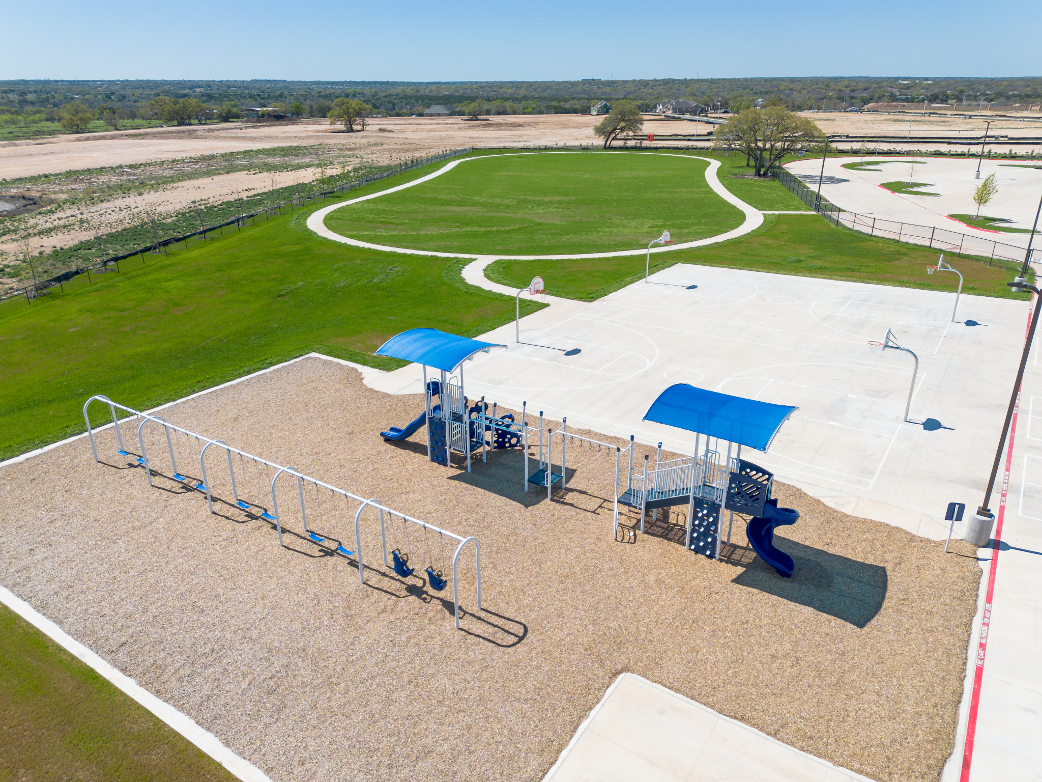 Playground for ages 3rd to 5th Grade at Berry Creek Elementary