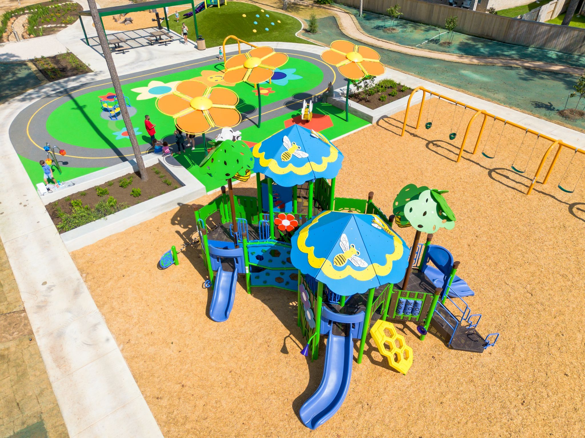 Pollinator Park Honeybee Themed Playground