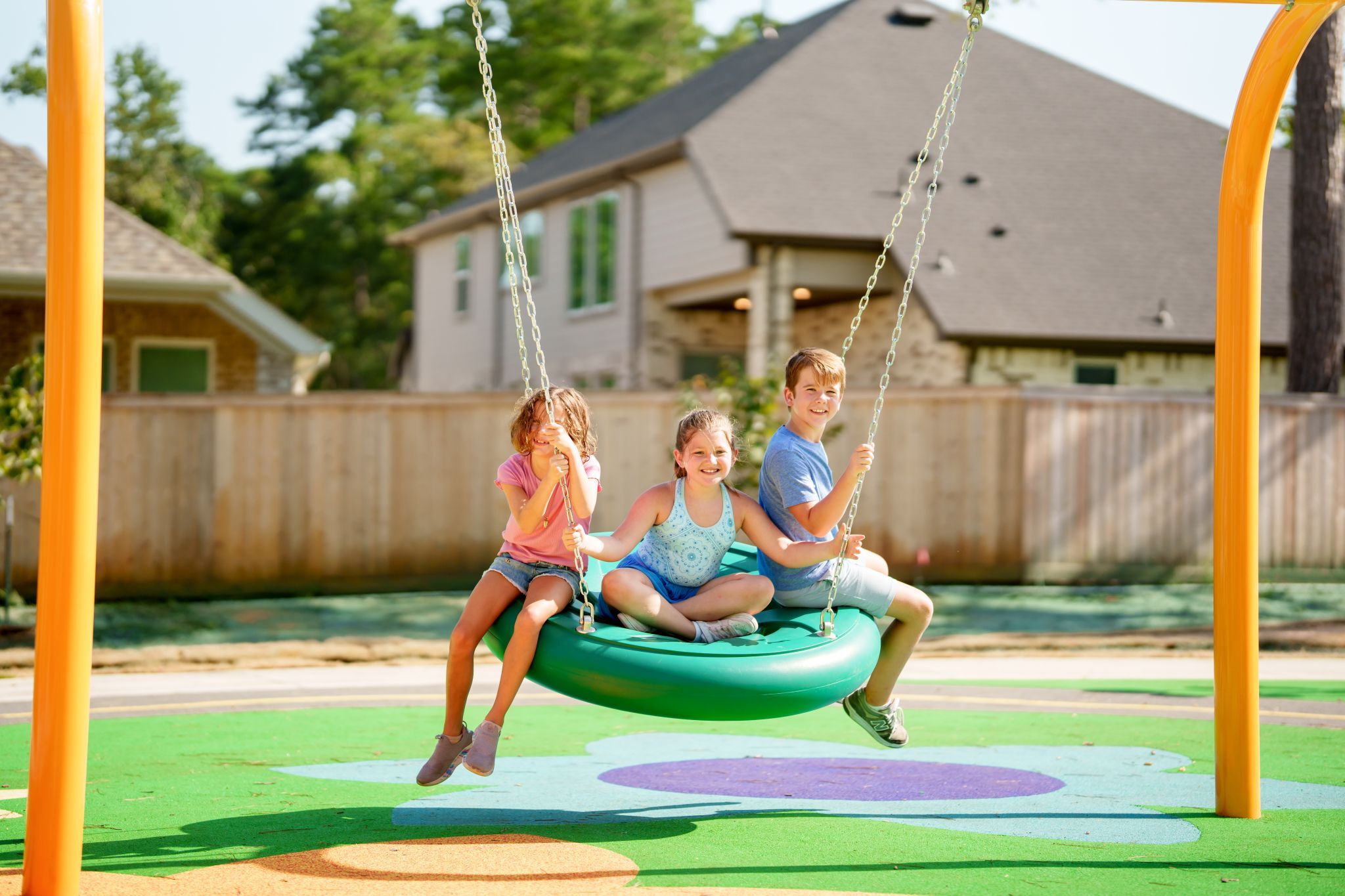 Pollinator Park Honeybee Themed Playground Inclusive Team Swing